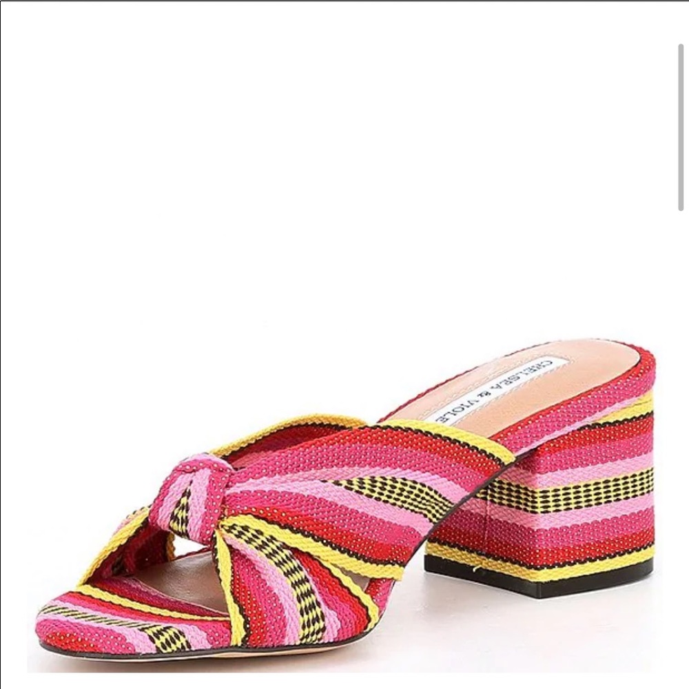 Gia Knot Stripe Printed Mules